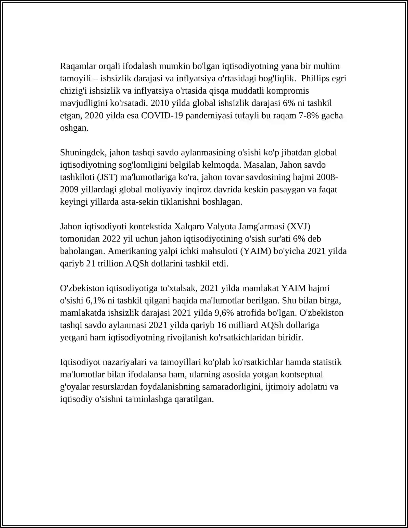 KLASSIK IQTISODIYOT RIKARDO MALTUS XYUM 4