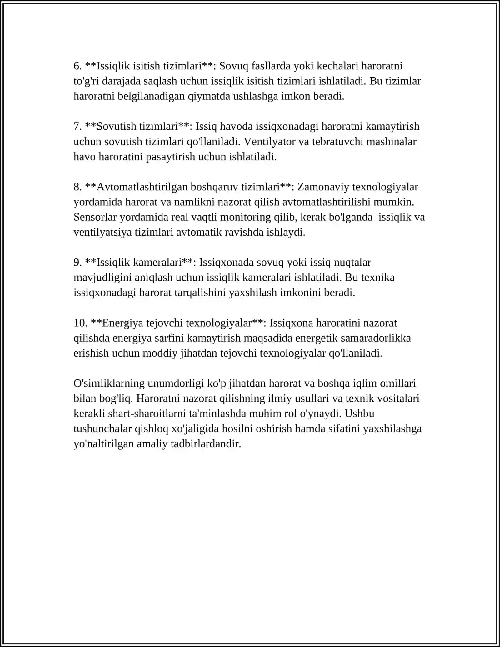 ISSIQXONA HARORATINI NAZORAT QILISH TIZIMI 4