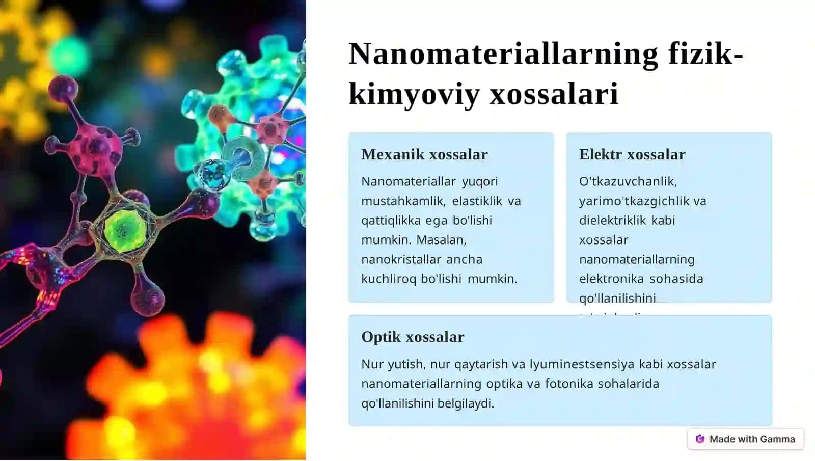 Nanotexnologiya asosida olingan materiallar xossalarini organish 4