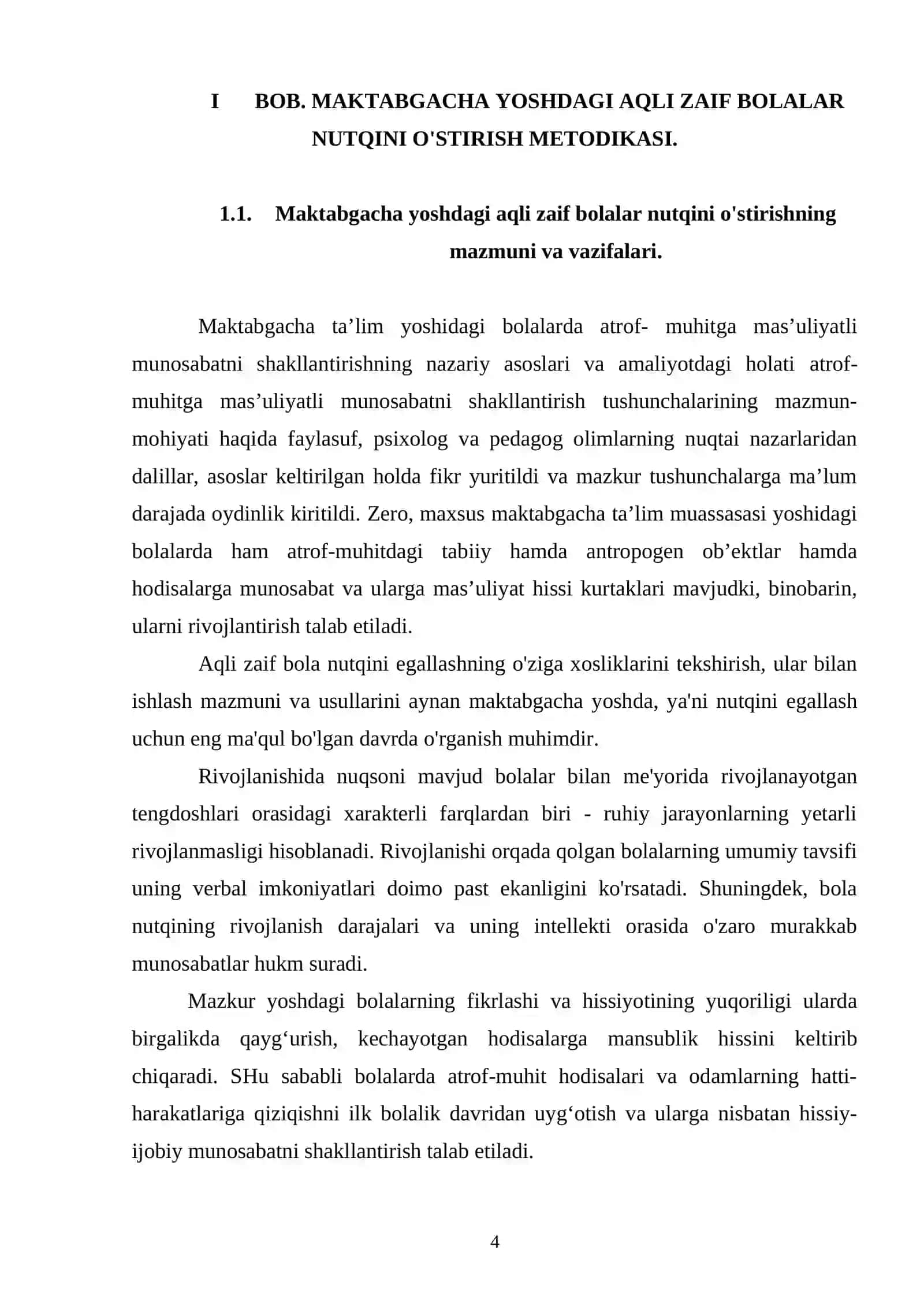 MAKTABGACHA YOSHDAGI AQLI ZAIF BOLALARNI PREDMETLAR OLAMI BILAN TANISHTIRISH METODLARI 4
