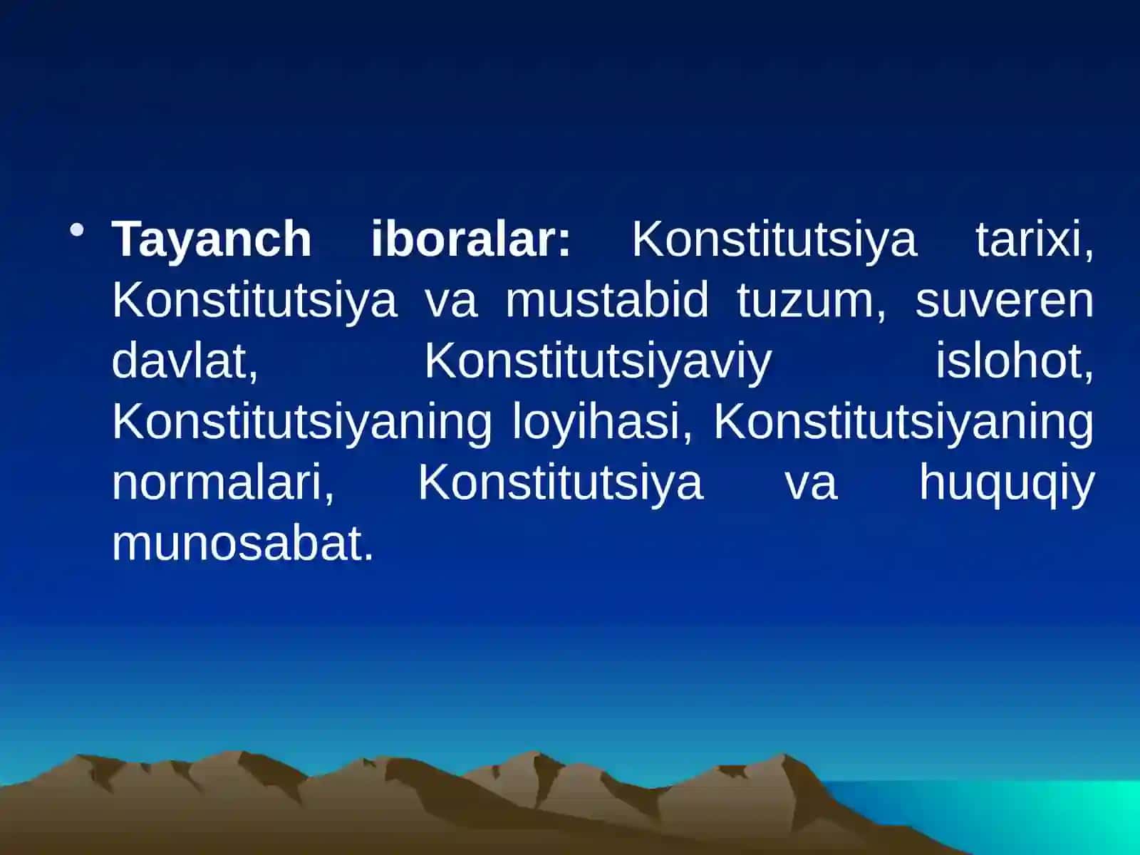 O’zbekiston Respublikasi Konstitutsiyasining qabul qilinishi va uning tarixiy ahamiyati 4