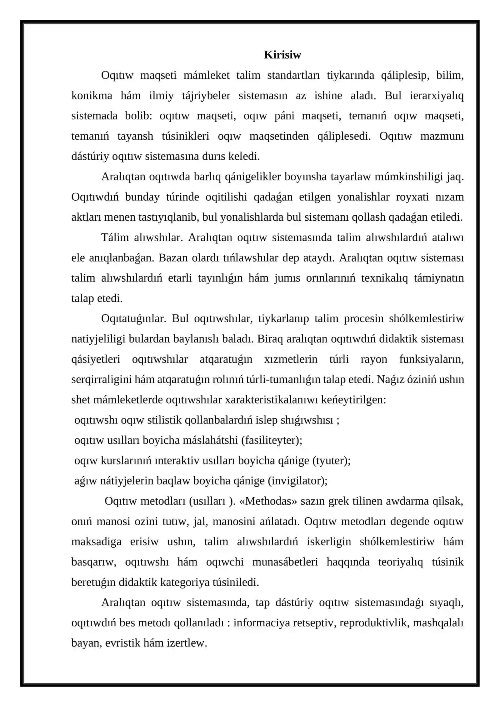 Aralıqtan oqıtıwdıń múnkinshilikleri hám abzallıqları 4