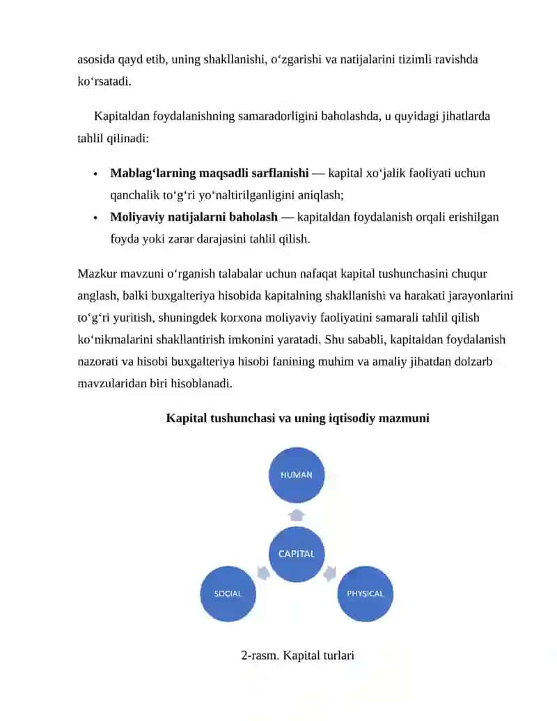 Kapitaldan foydalanish nazorati va hisobi 4