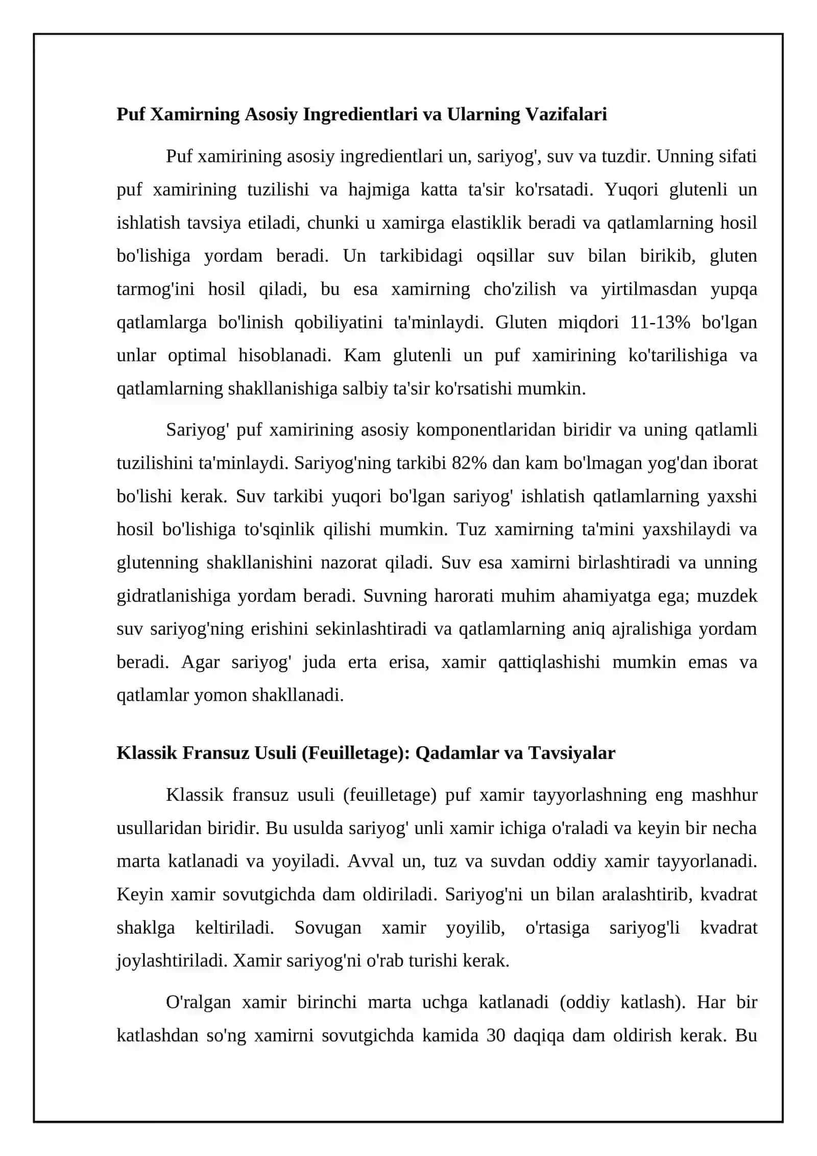 Puf xamir tayyorlash usullari: Asosiy qadamlar va texnikalar 4