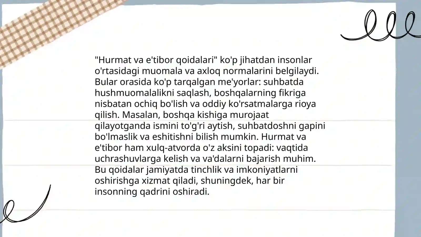 So'zlashish odobi mavzusida dars ishlanma 4