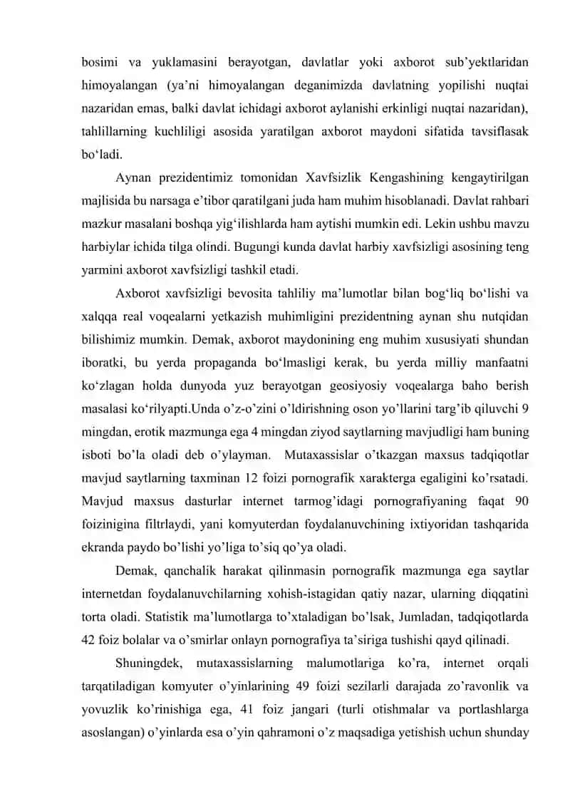 Ommaviy axborot vositalarining inson va jamiyat hayotidagi ta'siri hamda axborot xurujlari 4