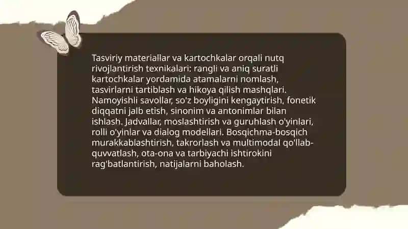 Tevarak-atrof bilan tanishtirish jarayonida bolalar nutqini rivojlantirish texnologiyalari 4