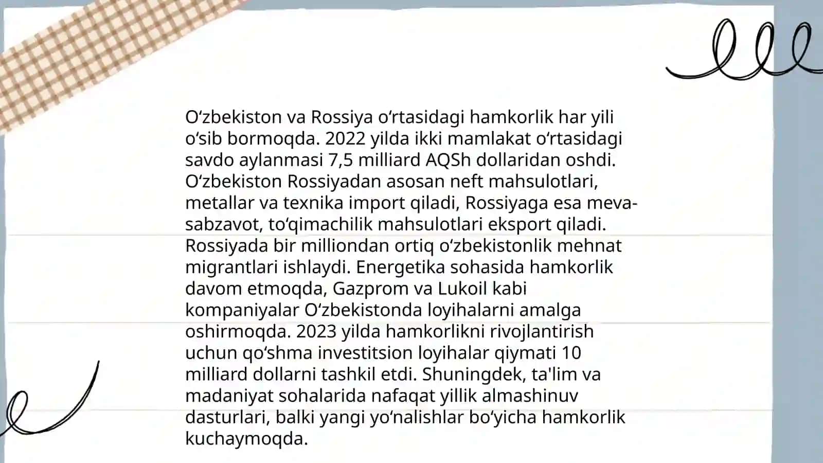 O'zbekiston va jahon hamjamiyati o'zbekiston qaysi davlarlar bn hamkorligi 4