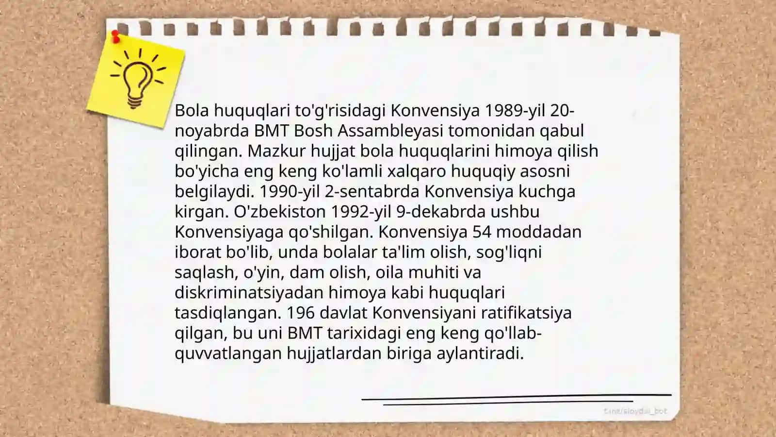 Bola huquqlari to'g'risidagi konvensiyasi 4