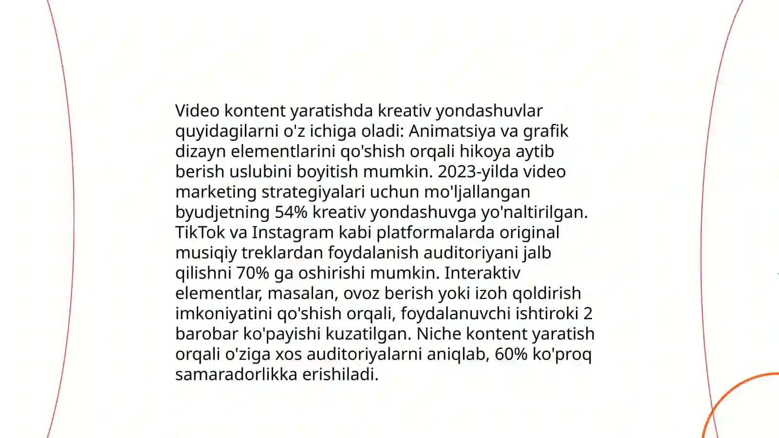 Video tagdimot tayyorlash va rasmiylashtirish 4