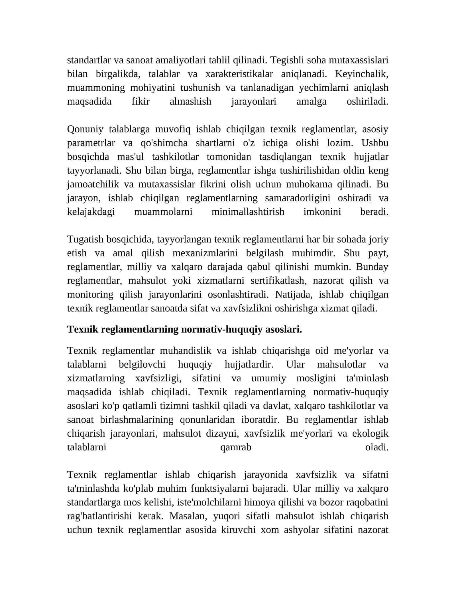 Texnik reglamentlar toʻgʻrisida umumiy maʼlumotlar 4