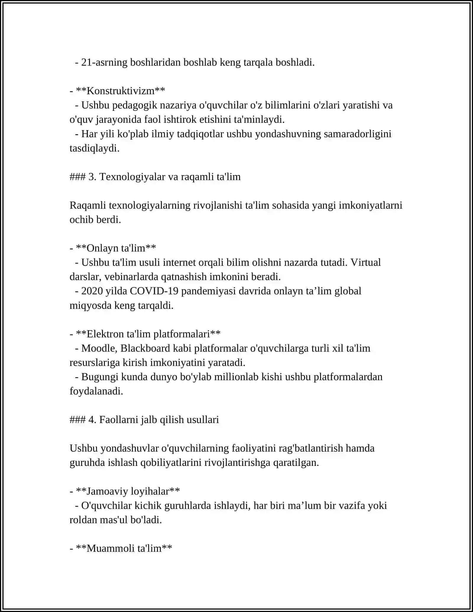 MAKTABGACHA TAʼLIM TASHKILOTI TARBIYACHISIGA QOʻYILADIGAN TALABLAR 4