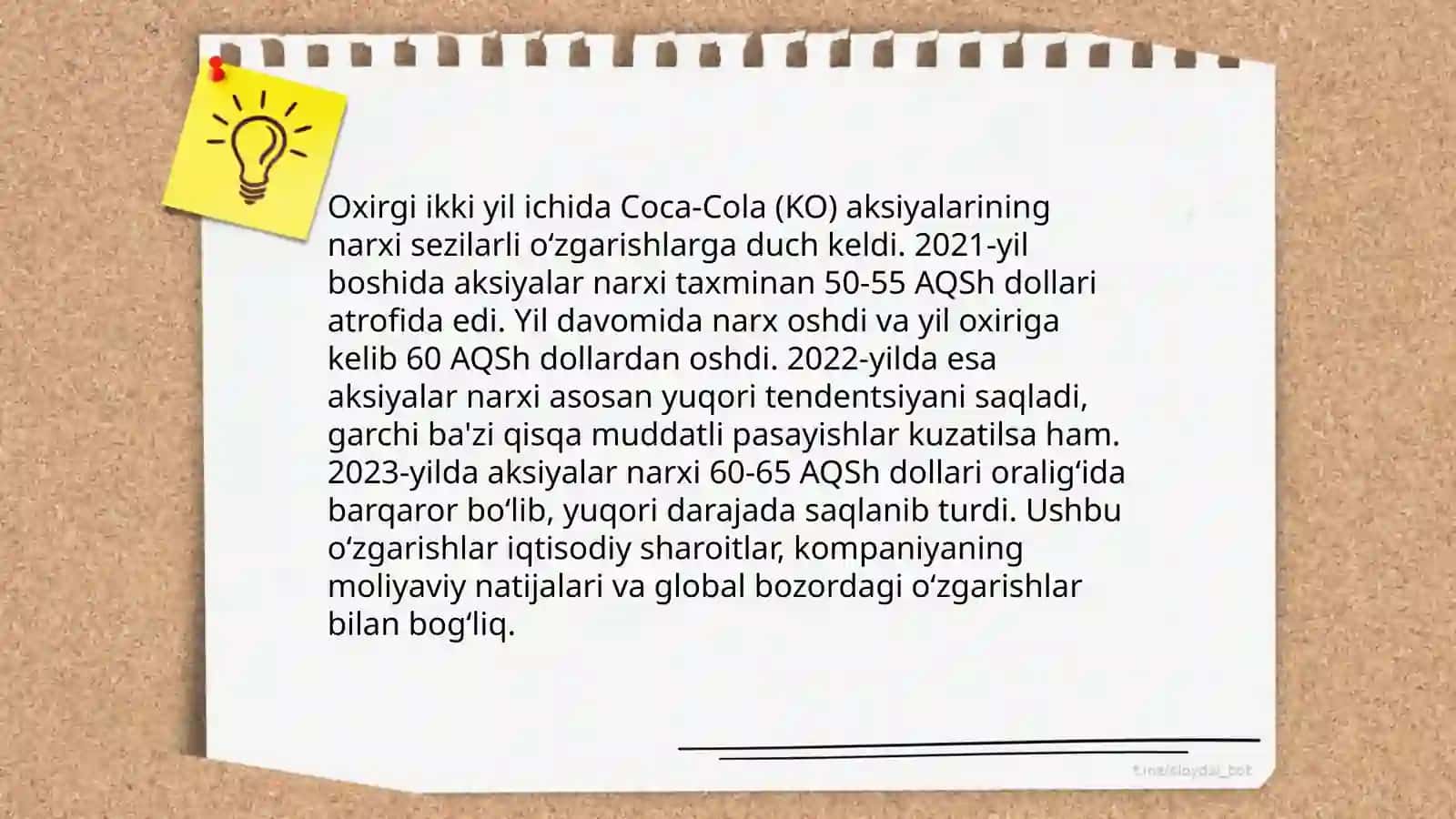 Coca-Cola aksionerlik jamiyatini moliyaviy hisoboti 4