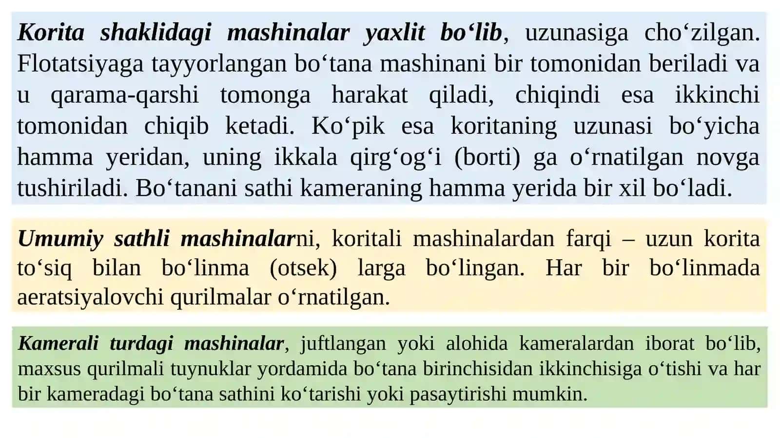 FLOTATSION MASHINALARNING TURLARI 4