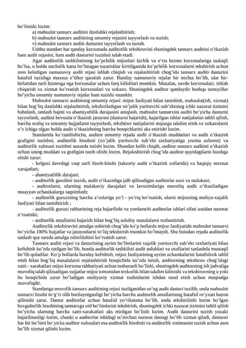 ISHLAB CHIQARISH JARAYONI AUDITI 4