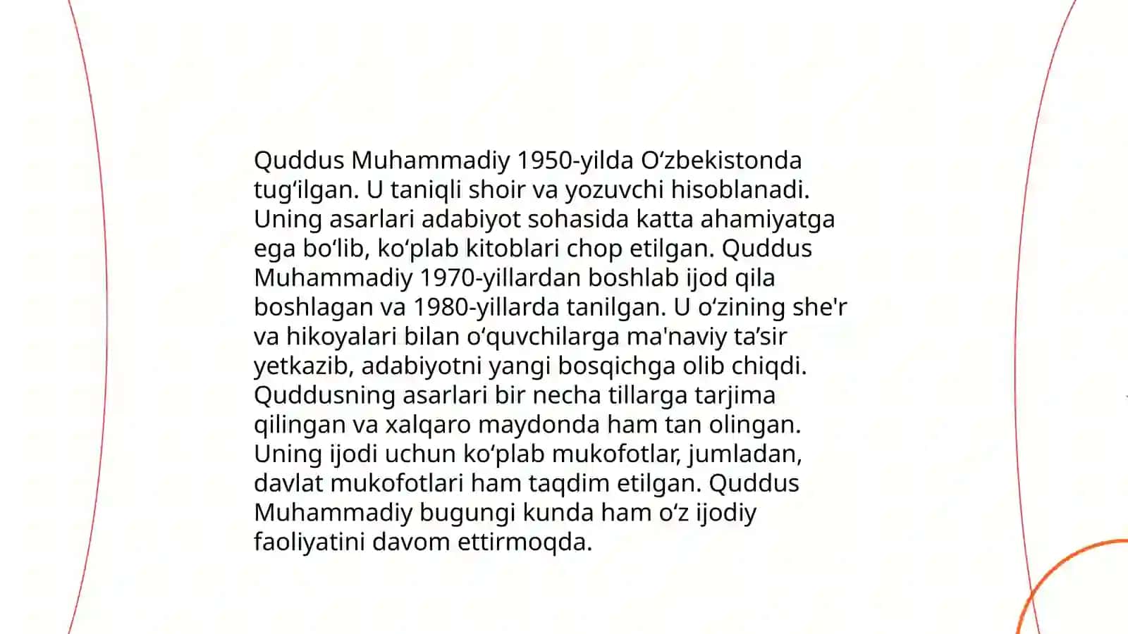 G'afur G'ulom va Quddus Muhammadiyning hayoti va ijodiy faoliyati 4