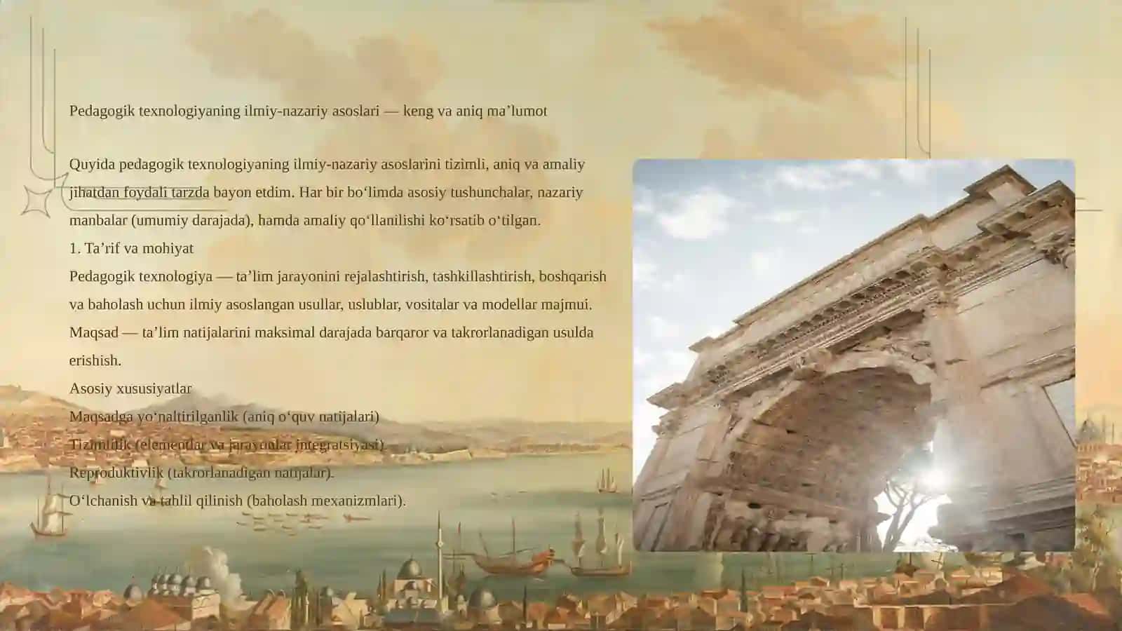 Pedagogik texnologiyaning ilmiy-nazariy asoslari. 4