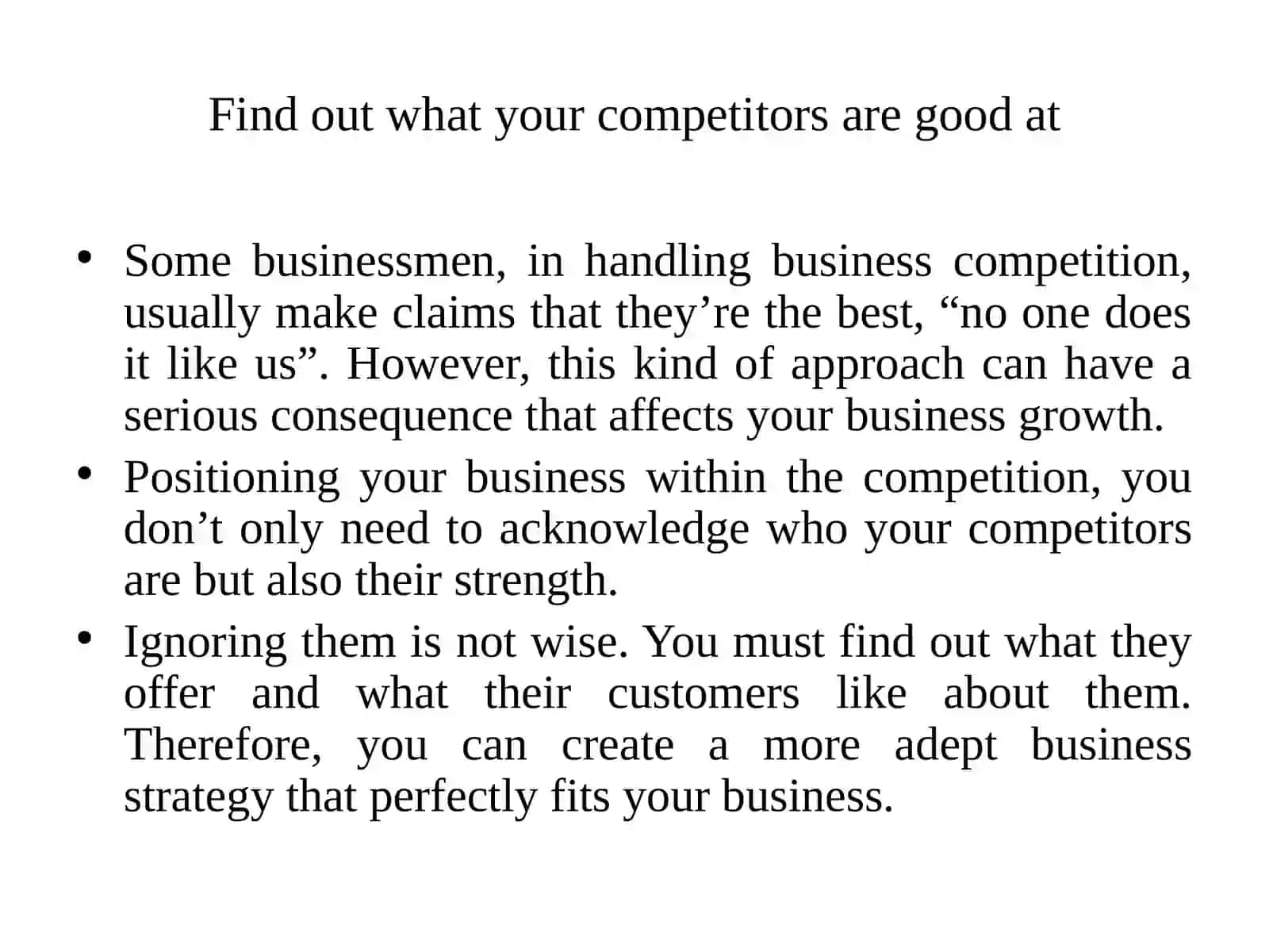 Business Competition Management 4