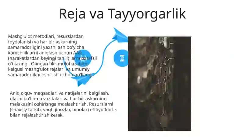 Jangovar tayyorgarlik mashg'ulotlarini tashkillashtirish va o'tkazish 4