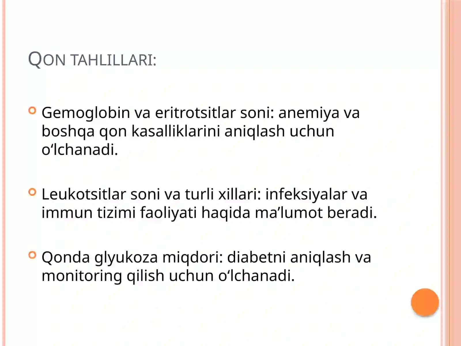 Miqdor klinik laboratoriya tekshiruvi 4