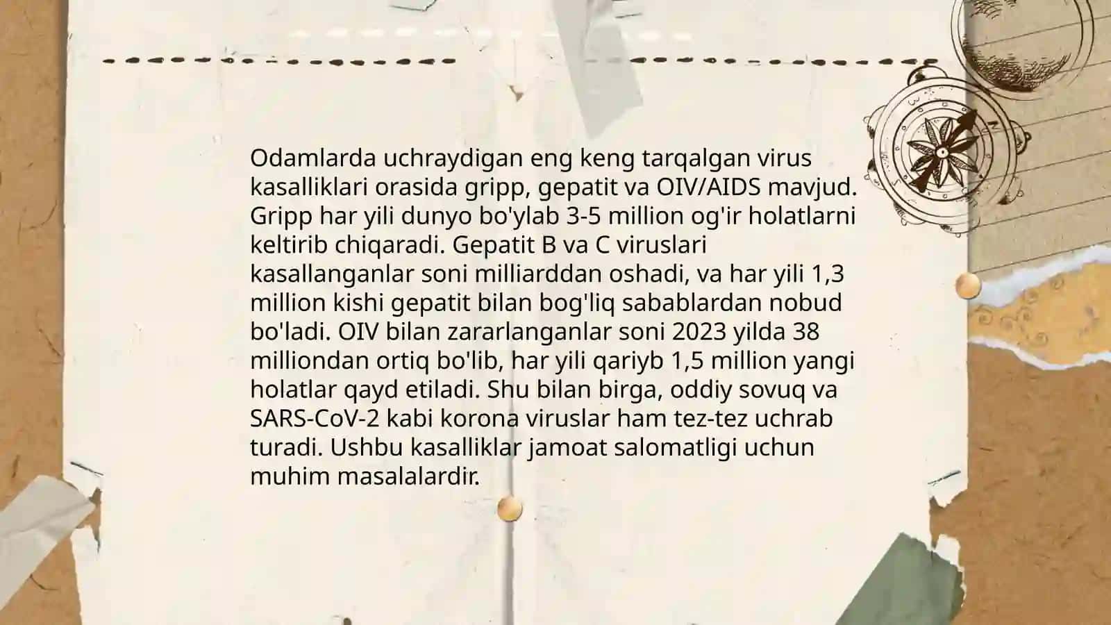 Odam va hayvon virus kasalliklarida uchraydigan kasallik alomatlarini atlaslar va jadvallar asosida organish 4