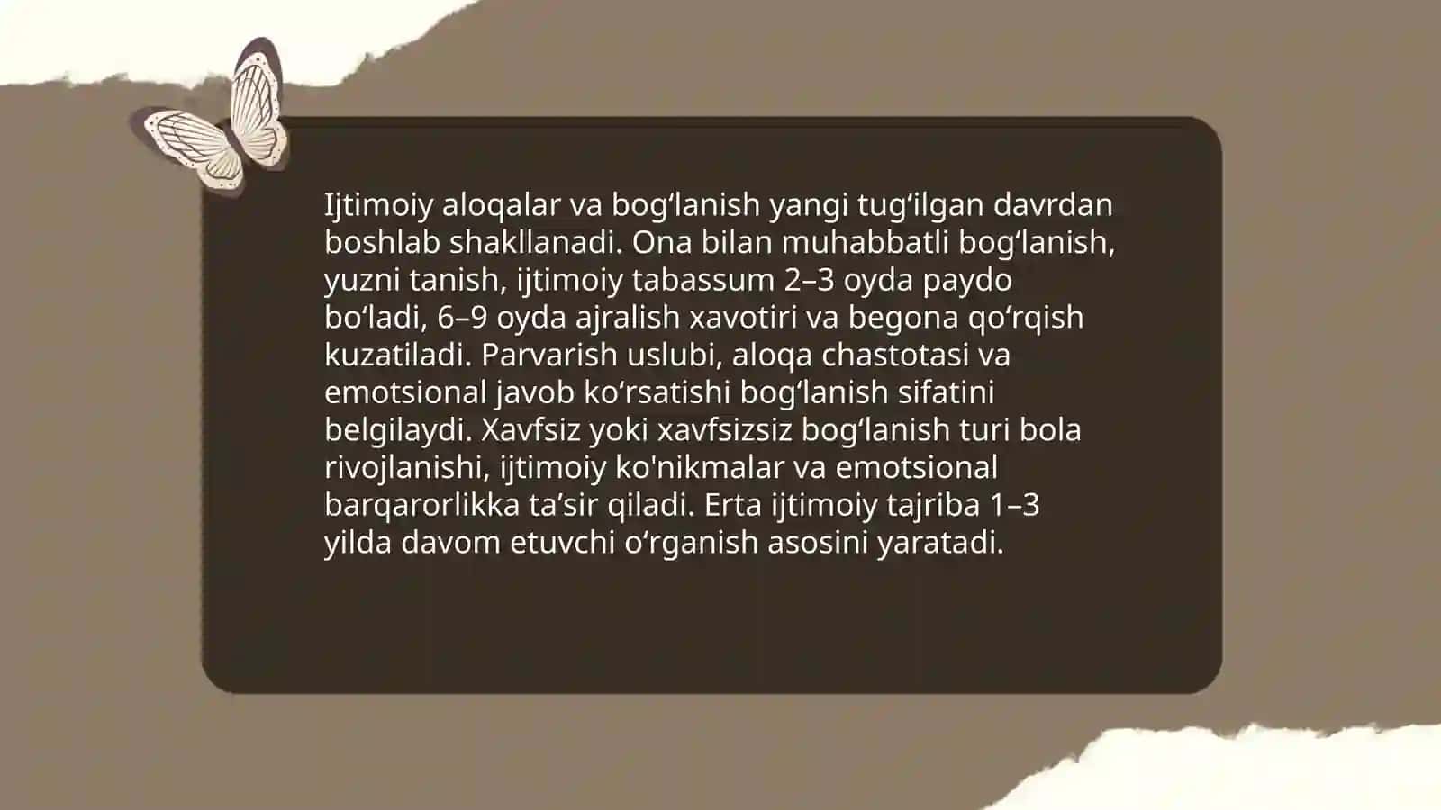 Ontogenizning ilk bosqichlarida insonning psixik rivojlanishiga xos xususiyatlar 4