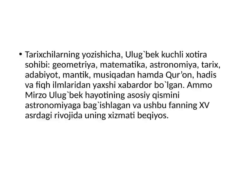 Mirzo Ulug’bekning geografiya faniga qo’shgan hissasi 4