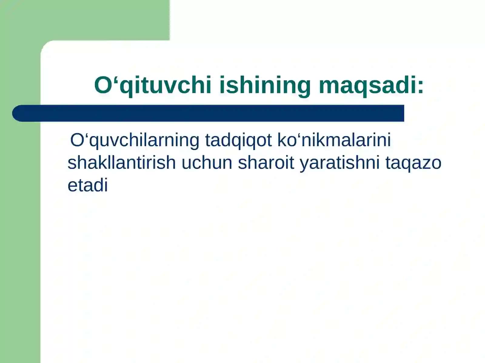 Kichik maktab yoshidagi o'quvchilar tadqiqot va ijodiy faoliyatini tashkil etish texnologiyalari 4