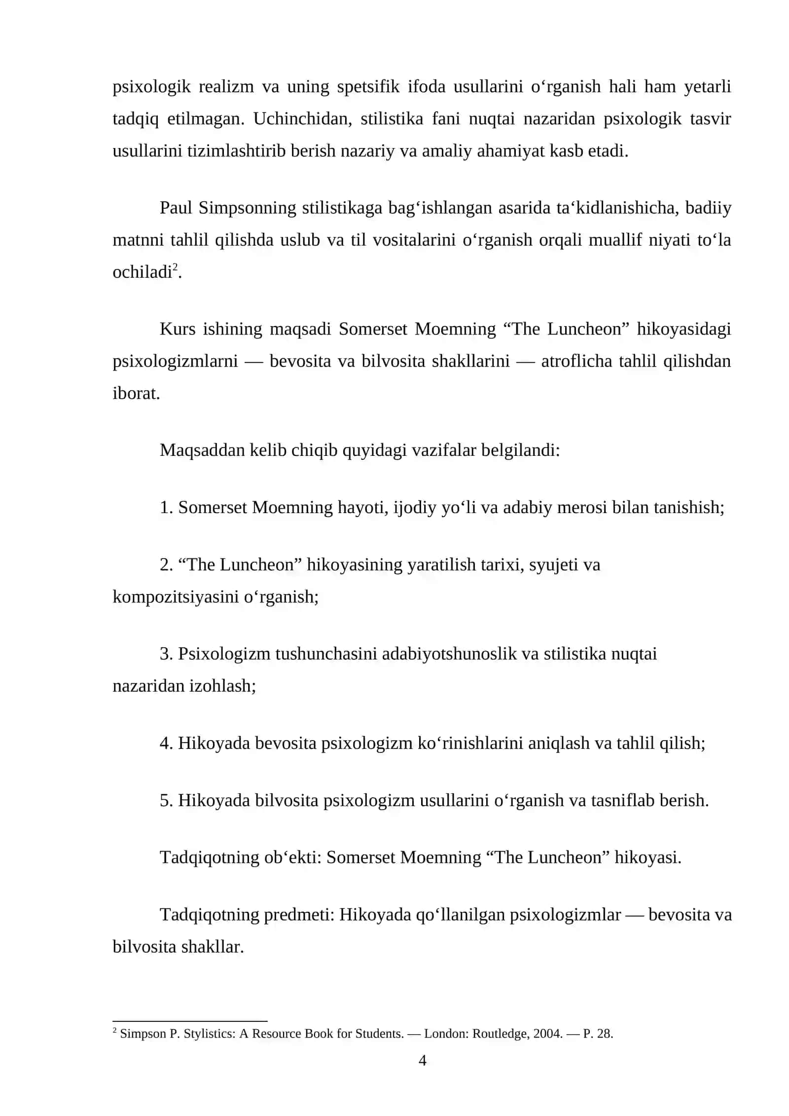 Somerset Moemning "The Luncheon" hikoyasida psixologizmlar tahlili 4
