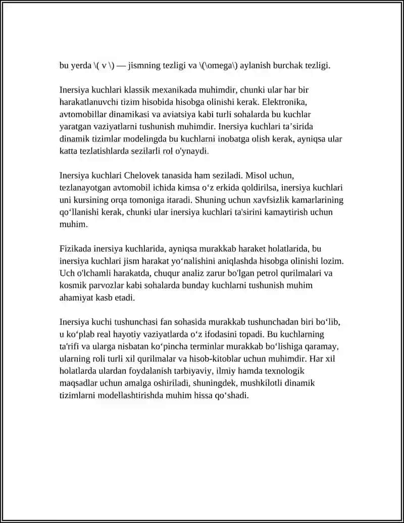 INERSIAL SANOQ TIZIMLARIDAGI INERSIYA KUCHLARI 4
