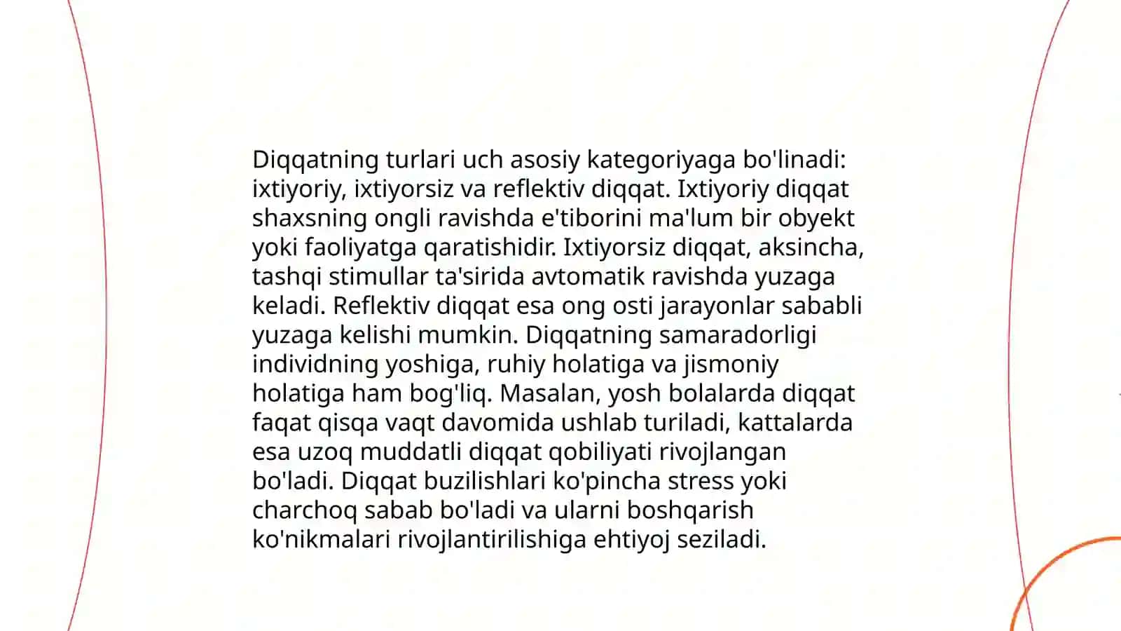 Diqqat xususiyatlari.Idrok etishda fon va figura.Konvergensiya va Divergensiya 4