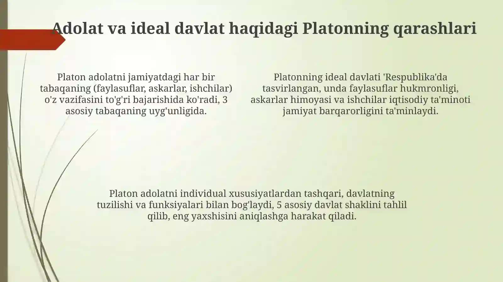 Siyosiy mafkuralar rivojida Platon va Aristoteltal’imotining ahamiyati 4