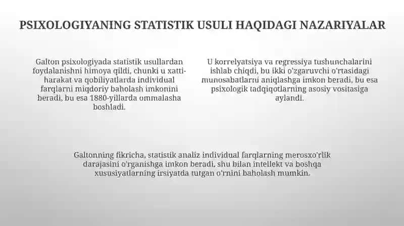 Frensis Galtonning Psixologik Qarashlari 4