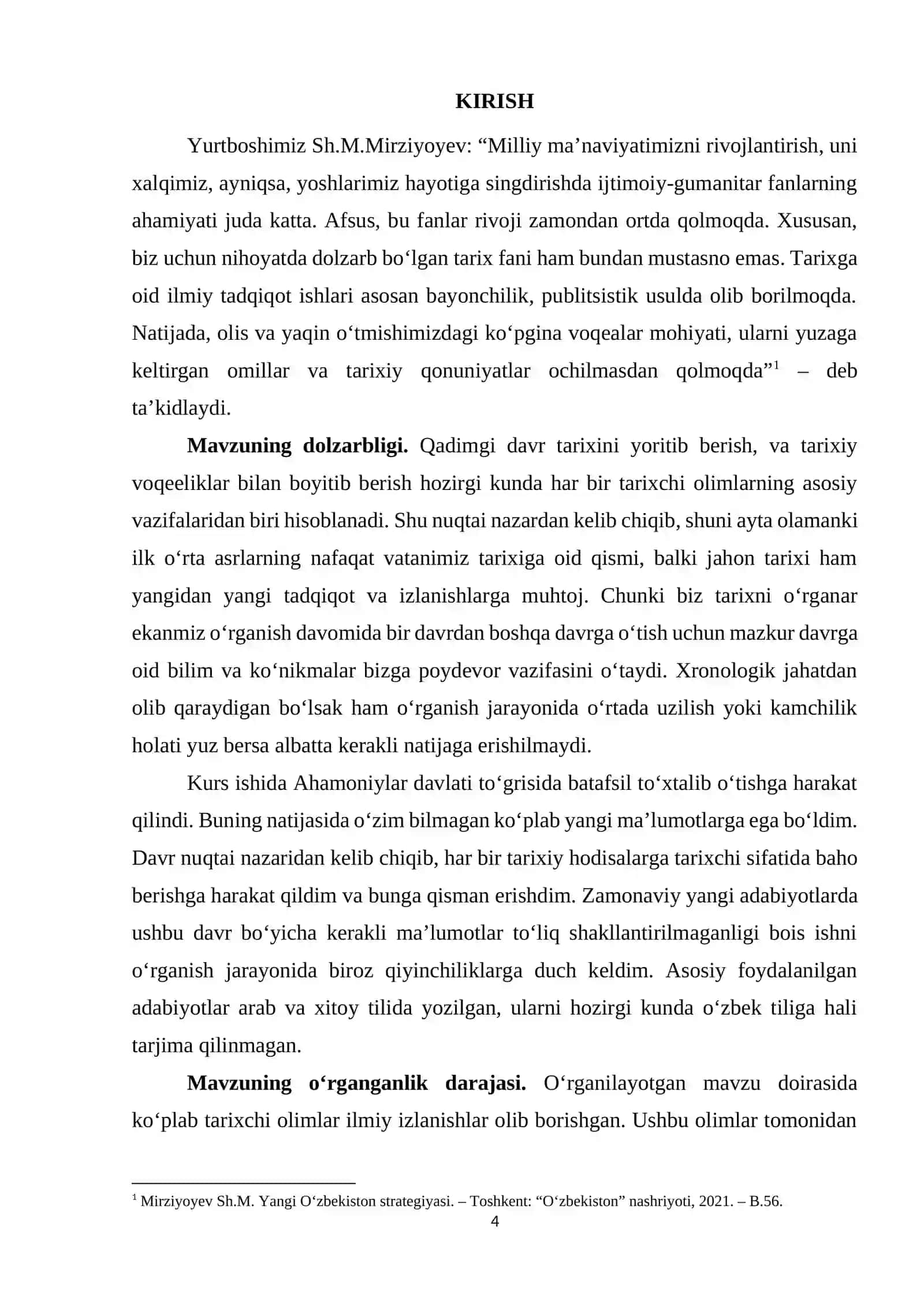 Ahamoniylarning cheklanmagan podsho hokimyati (mutlaq monarxiya) KURS ISHI 4