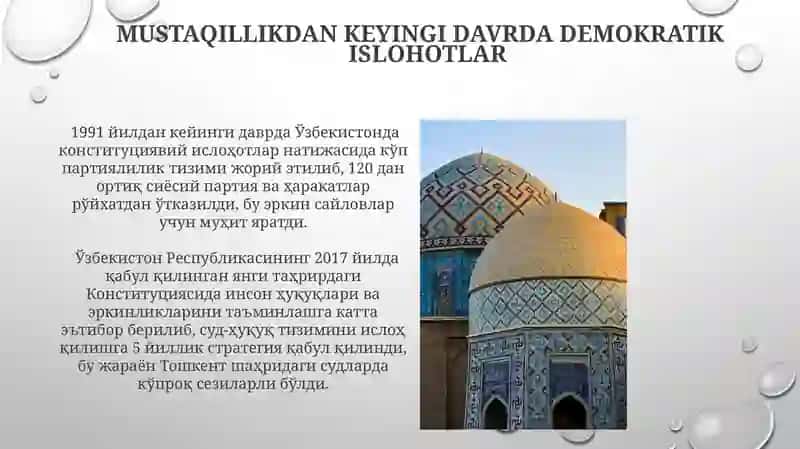 O'zbekistonda Demokratik Fuqarolik Jamiyati Poydevorlarining Shakillanishi 4