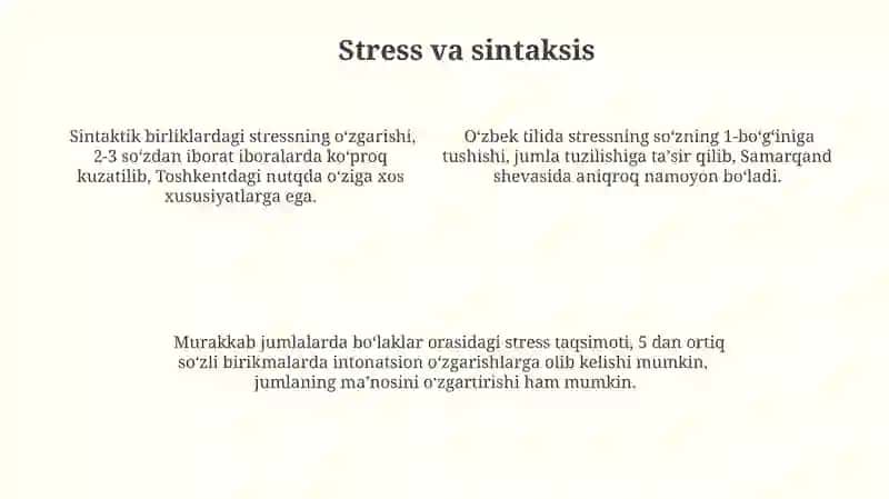 O'zbek tilshunosligida urg'u va bo'g'in 4