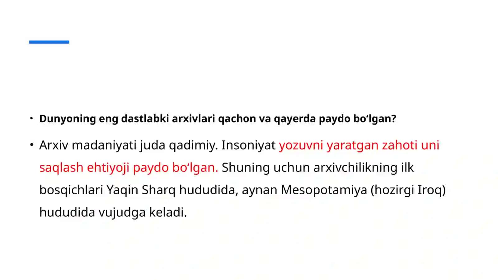 Arxiv va og'zakimanbalar 4
