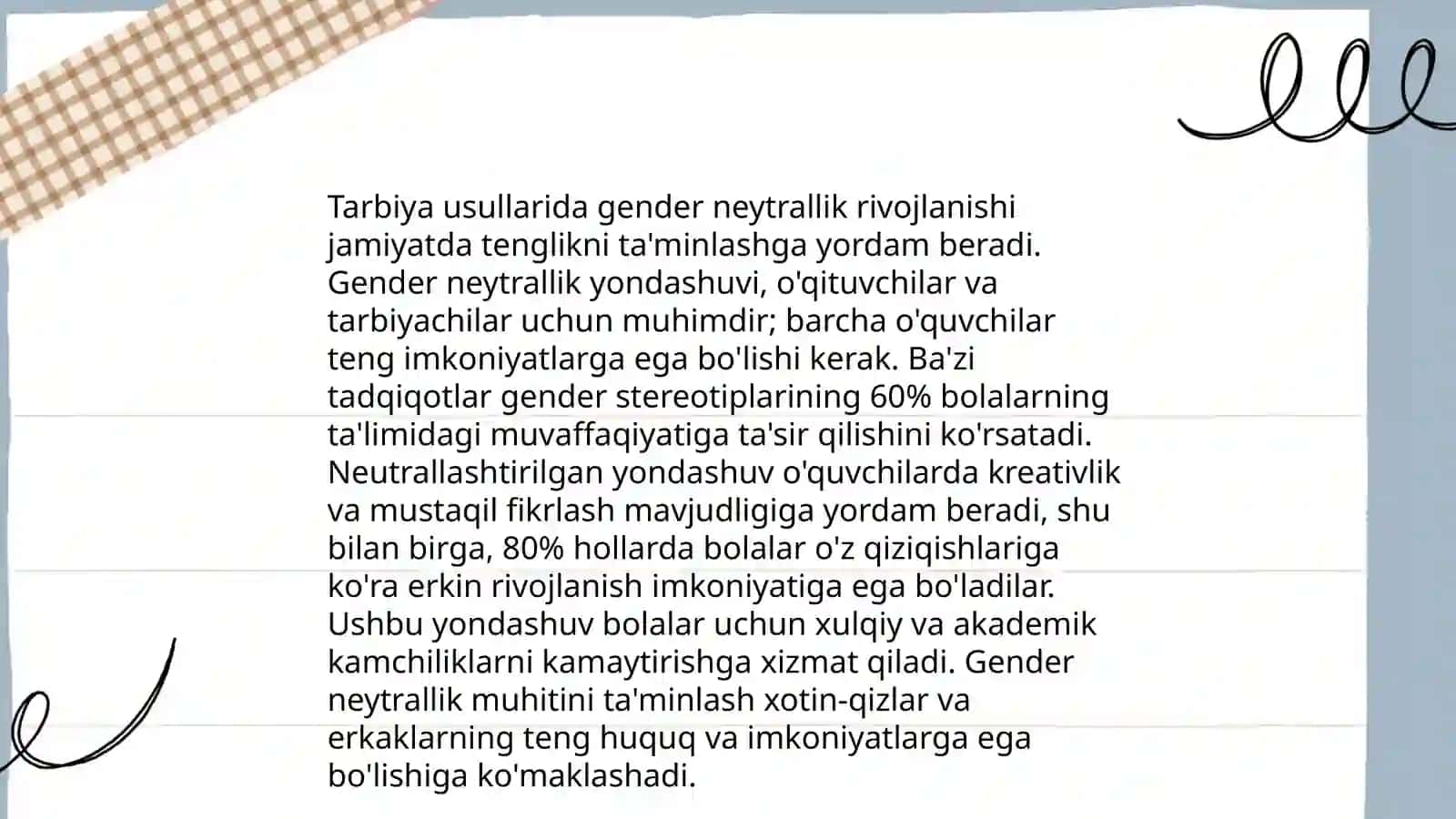 Gender tarbiya usullari 4