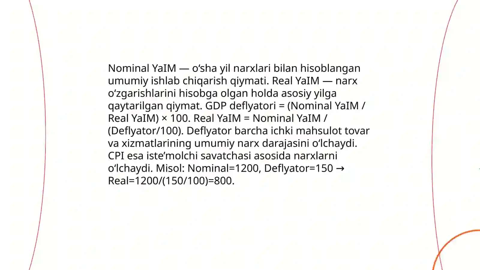 Yalpi ichki mahsulot (YaIM): hisoblash usullari va turlari 4
