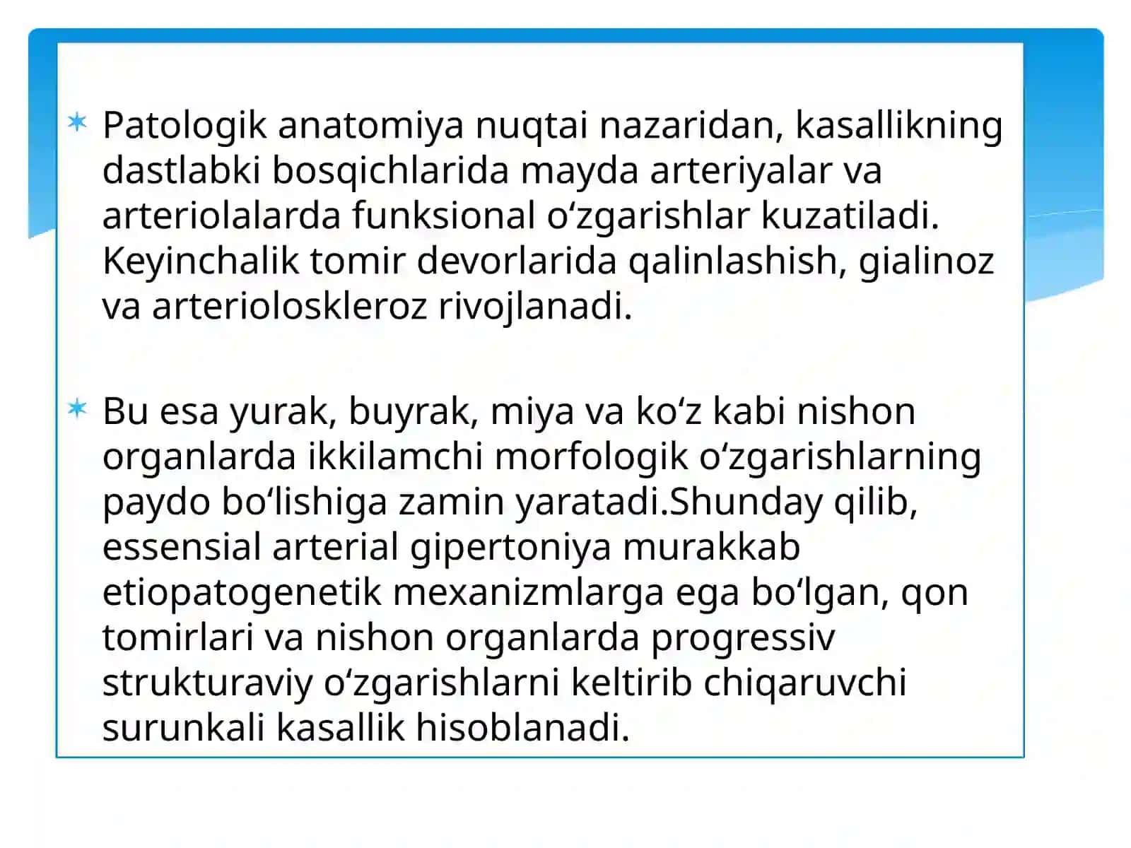 Patologik Fizologiya Fanidan Essensial Gipertoniyani Davolash 4