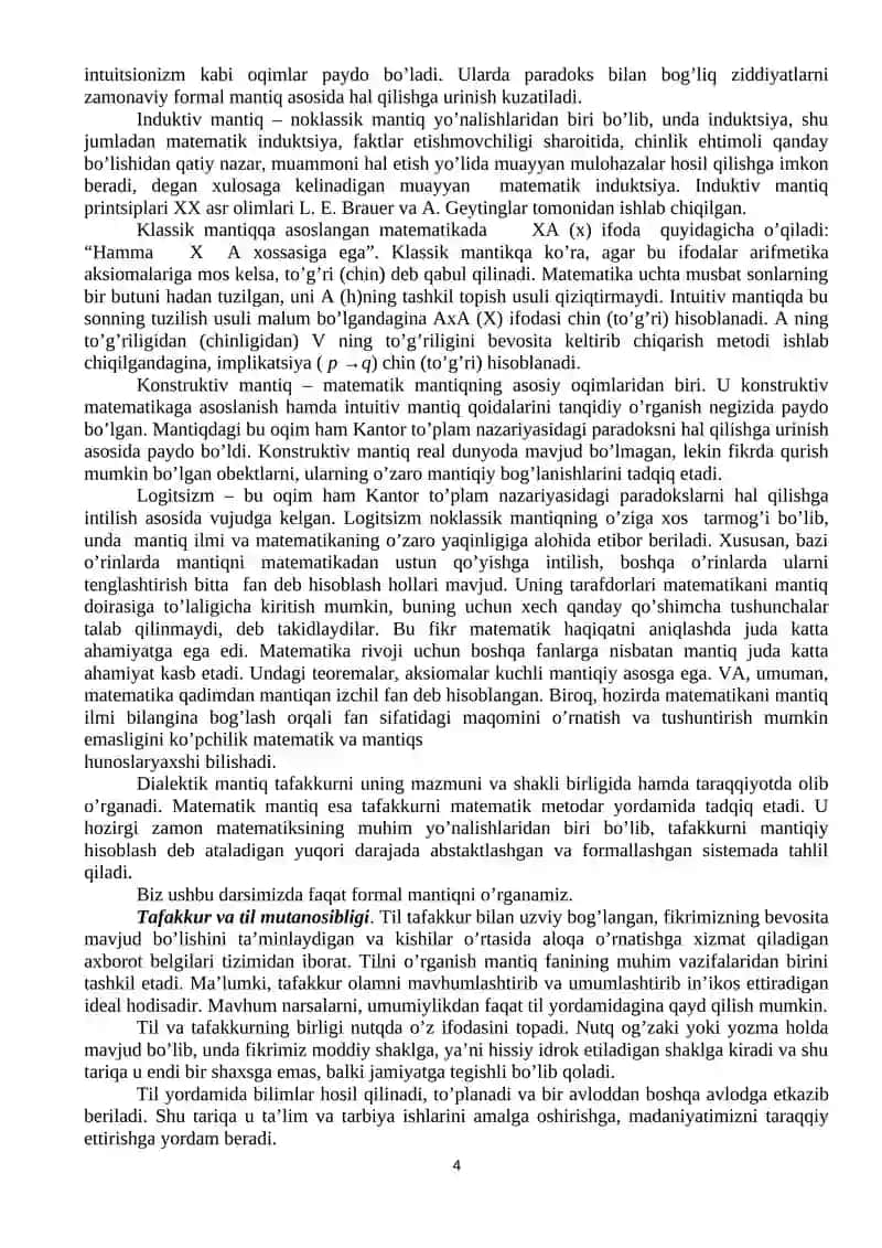 TAFAKKUR ShAKLI VA TAFAKKUR KONUNI TUShUNChALARI 4