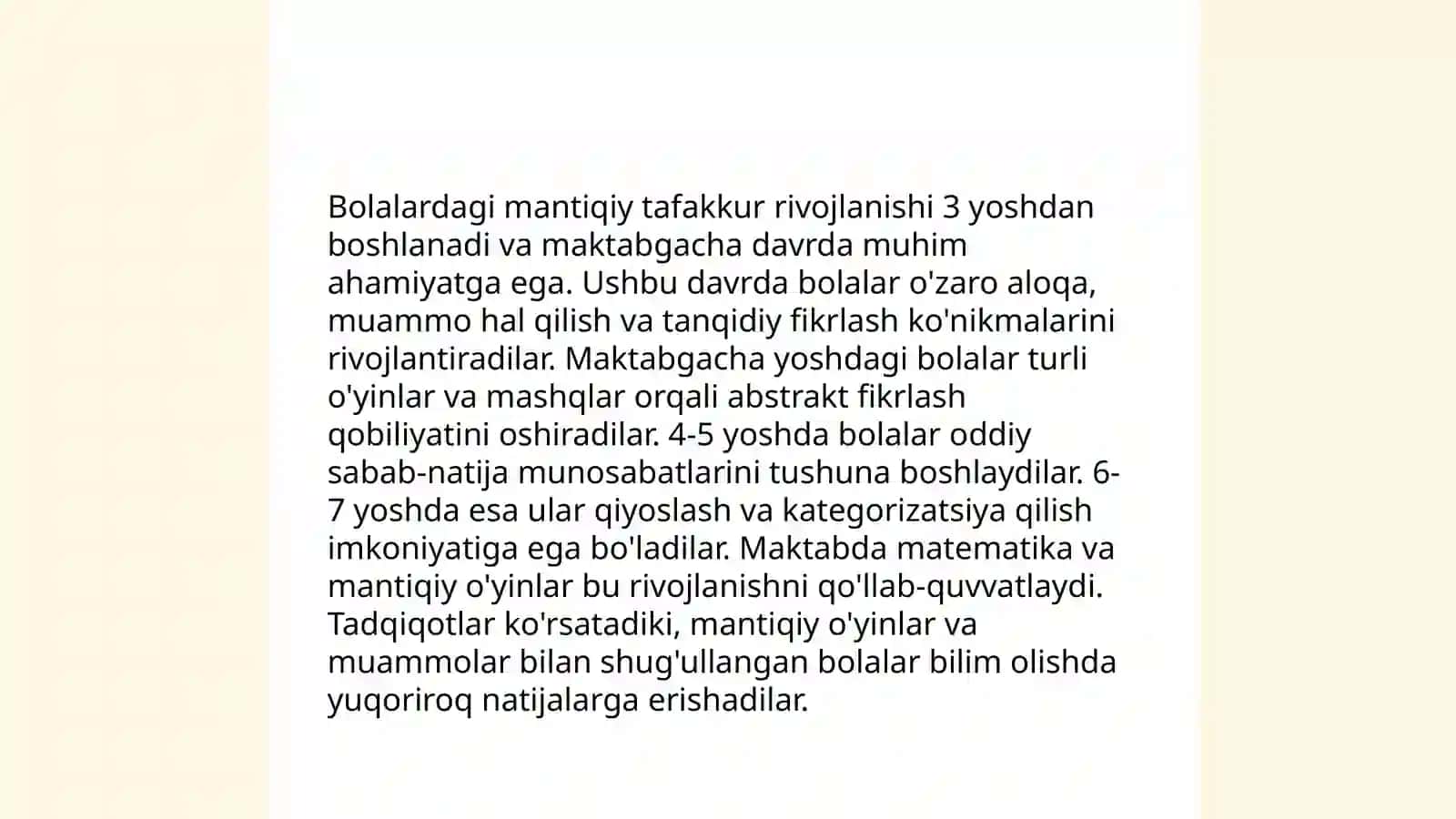 Maktab yoshidagi bolalarning tafakkur va xotira xususiytlari 4