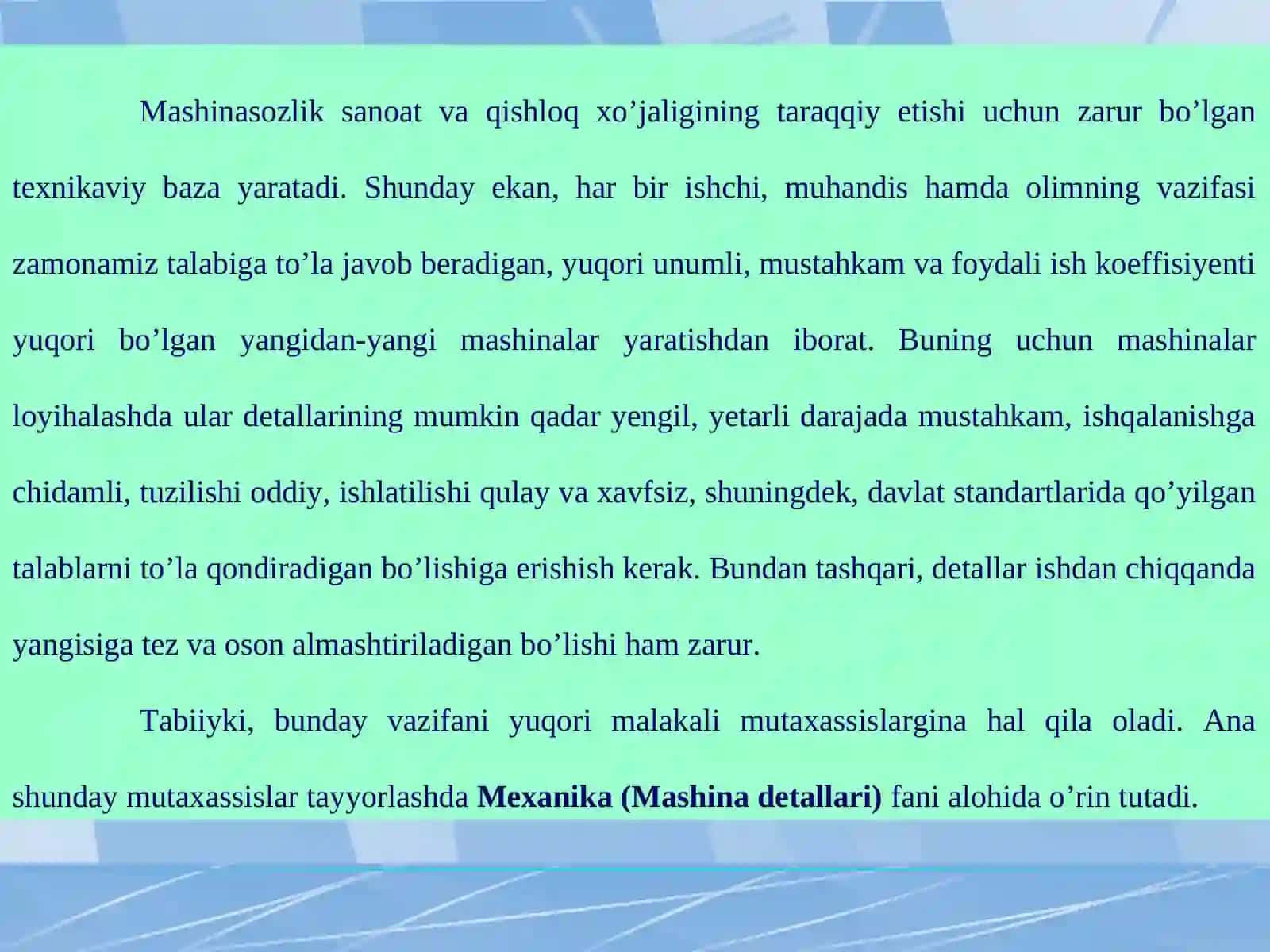 Shponkalar va birikmalar 4
