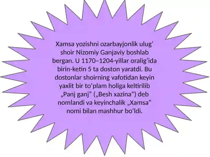 Xamsa asarining muqaddimalari unda xamsanavislar tasavvuf shayhlar ta'rifi. 4