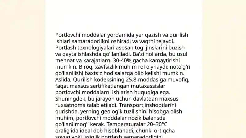 Mahalliy tayyorlangan oddiy portlovchi moddalarning qollanilishi 4
