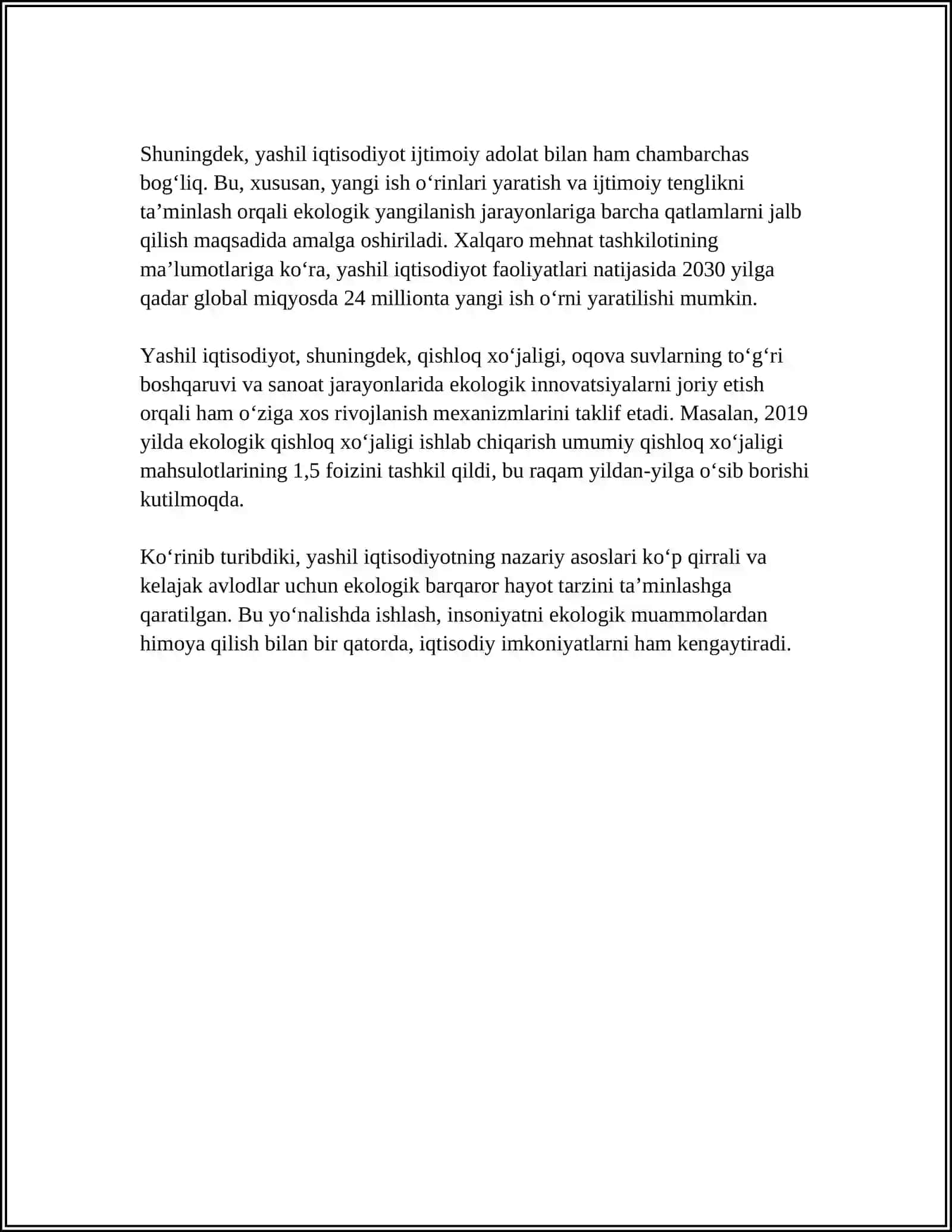 "YASHIL IQTISODIYOT" KURSINING PREDMETI VA METODI 4