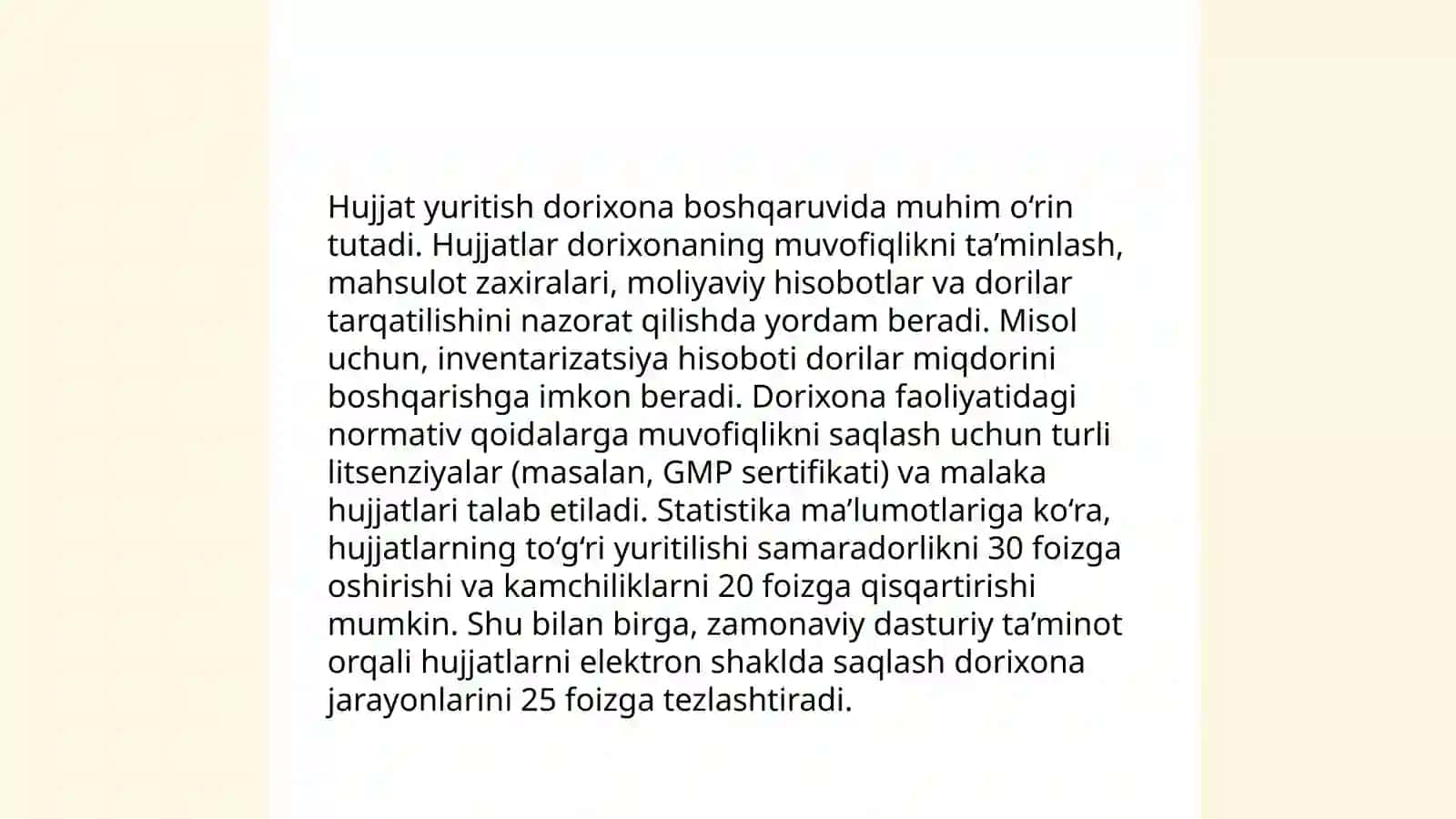 Dorixonalar faoliyatida hujjat aylanmasining ahamiyati 4