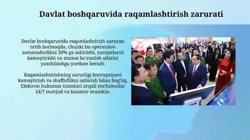 Davlat boshqaruvida raqamli texnologiyalarni rivojlantirish 4