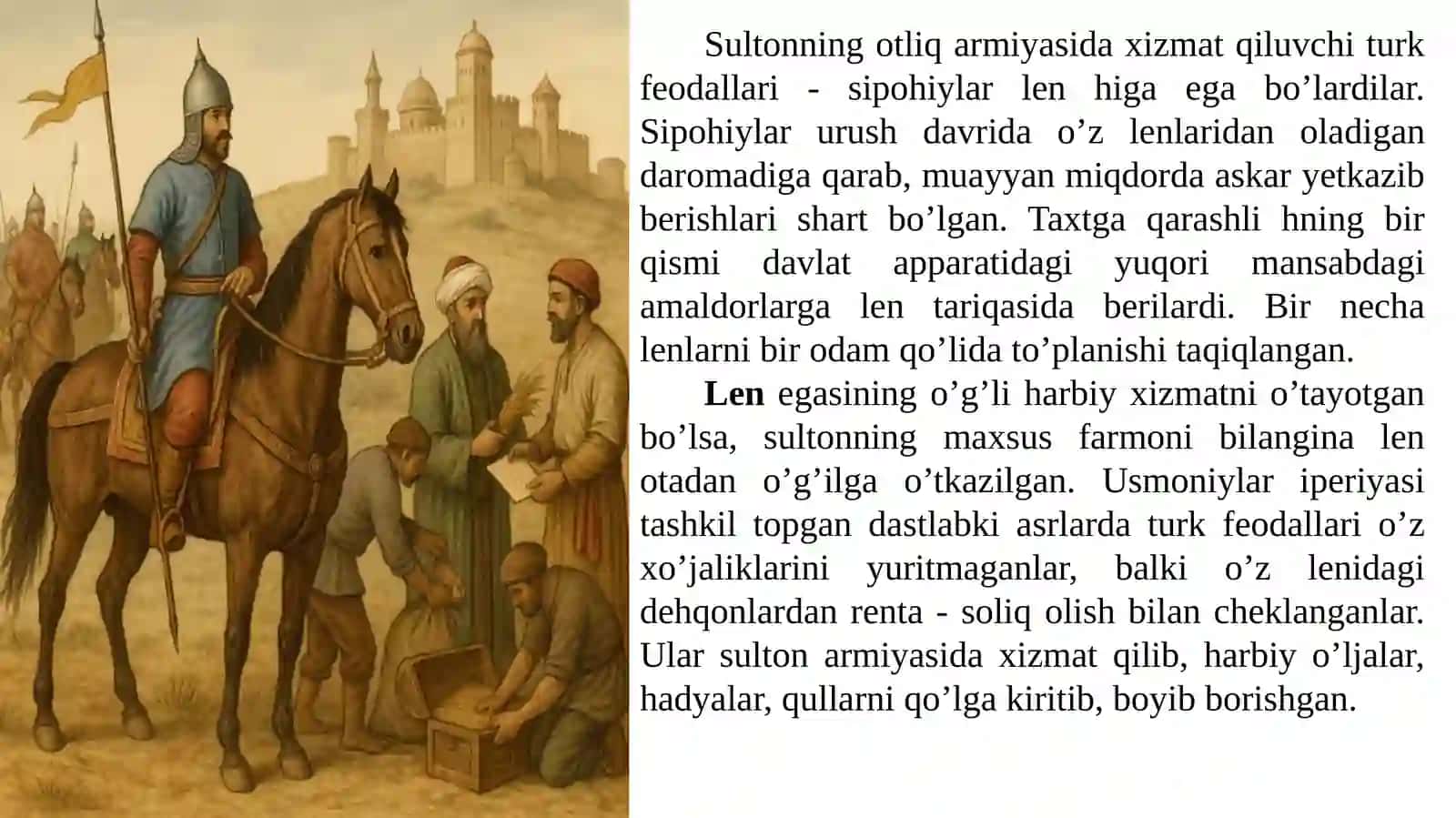 Usmoniylar imperiyasi (Turkiya) yangi davrda: tarixiy rivojlanishning asosiy voqealari va jarayonlari 4