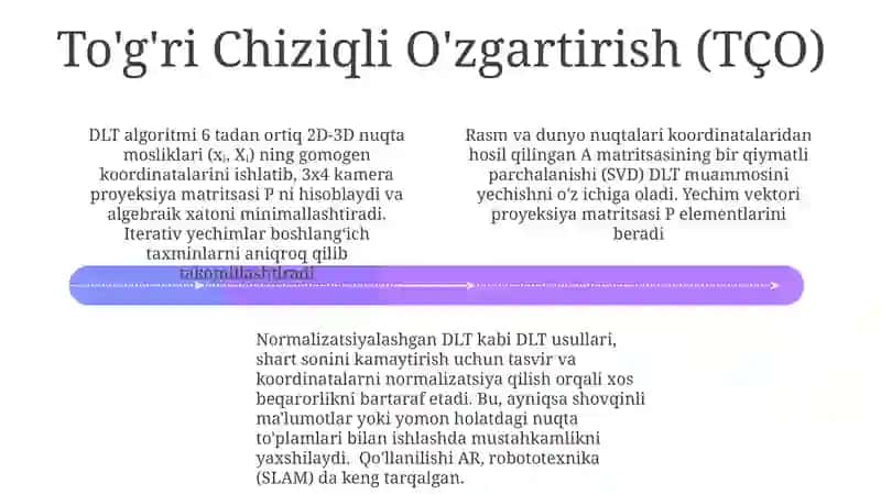 Kamera Modellari va Parametrlari 4